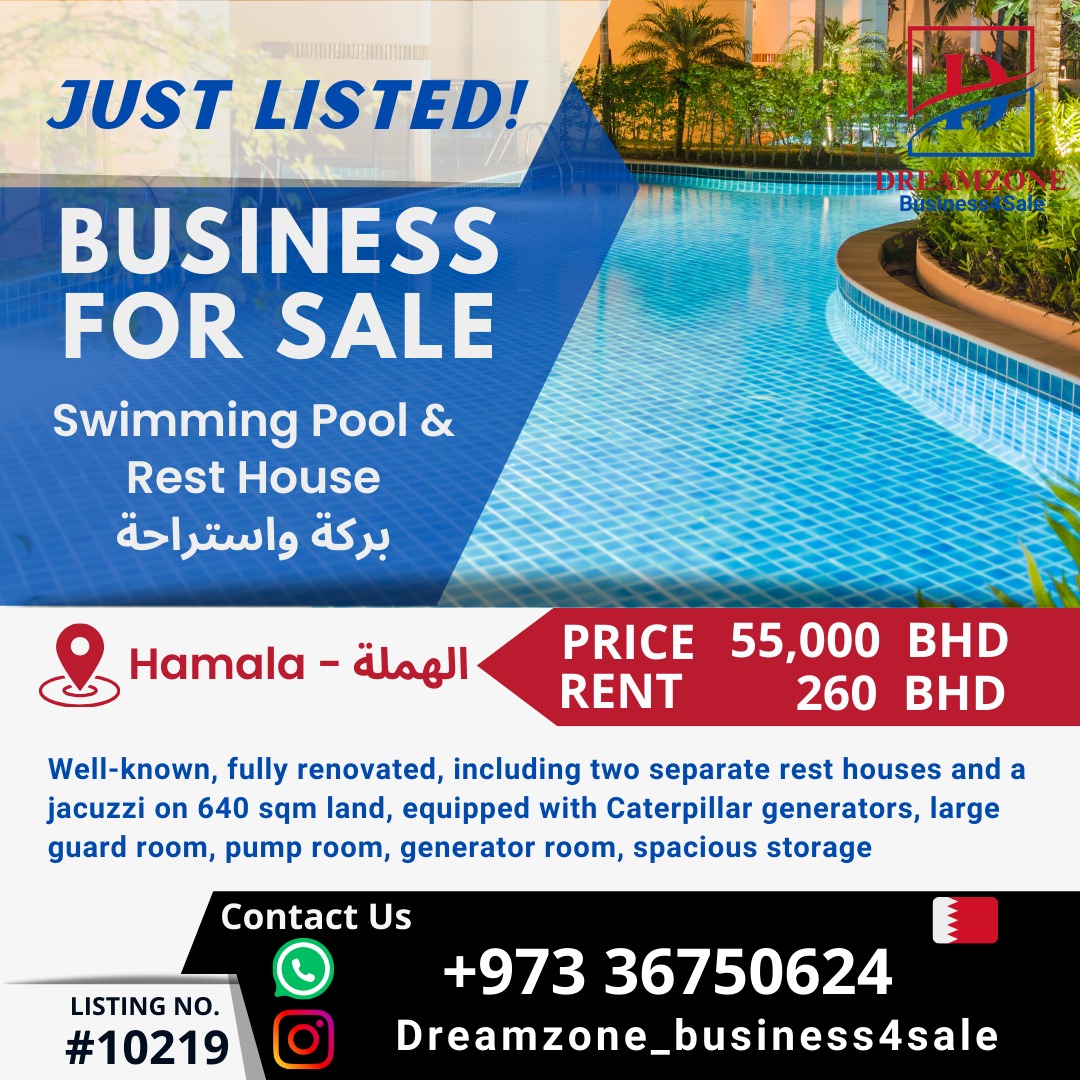 Investment Opportunity for Sale 3 Swimming Pool and Rest House in Al Hamla Area
